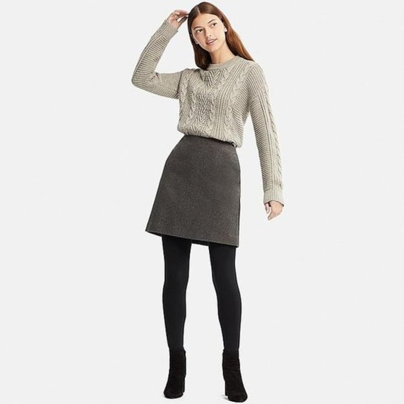 Uniqlo wool blend mini skirt Clearance